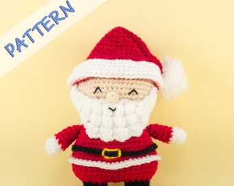 Amigurumi Santa Pattern - Santa Claus Crochet Pattern - Santa Doll Pattern - Christmas Santa Crochet Pattern - Holiday Amigurumi Pattern