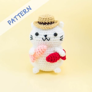 Crochet Cat Pattern Cat Amigurumi Pattern Cat Plush Pattern Stuffed Cat Pattern Crochet Kitty Pattern DIY cat pattern image 1