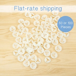 Big Washers for safety eyes - 50 or 100 pieces - for 15mm to 18mm safety eyes - amigurumi plushie eyes backs, backings, stoppers