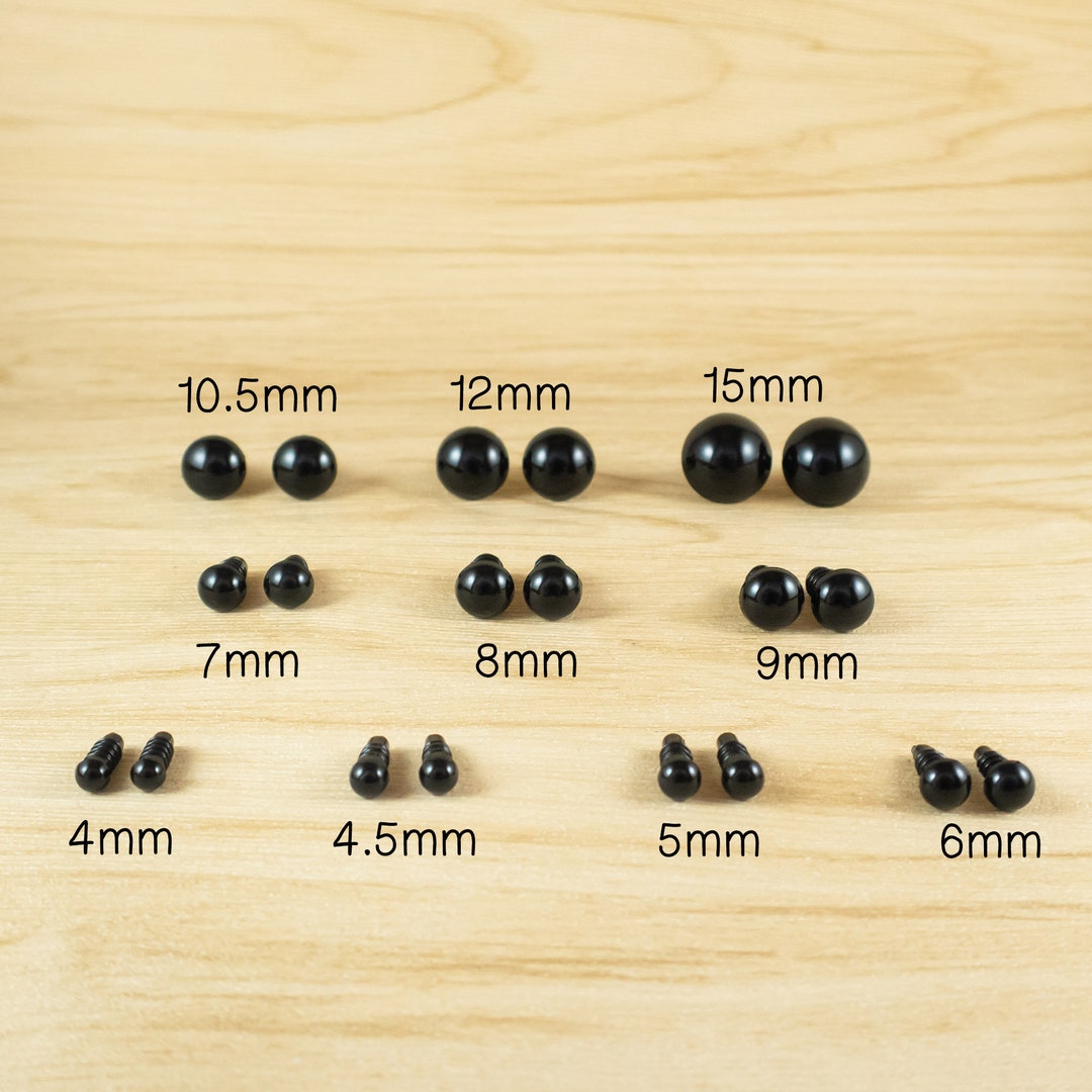 50 Pcs Safety Eyes, Craft Black Doll Eyes For Amigurumi Doll, Crochet Toy  And Stuffed Animals (8 - 10 -12 - 14 - 16 Mm, 5 Sizes) - Diy Craft Supplies  - AliExpress