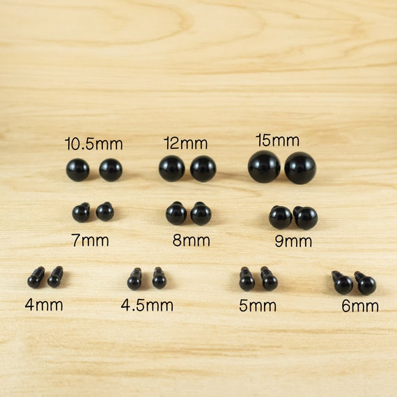 9mm Safety Eyes Sewing Eyes Glass Eyes Colored Eyes --Blue--50pairs