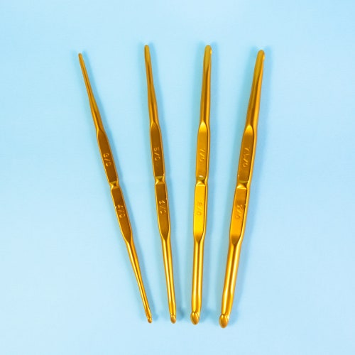 Tulip Crochet Hook Set, Silver/Black/Gold, Geschlossen: 17cm X 9cm Geöffnet: 31