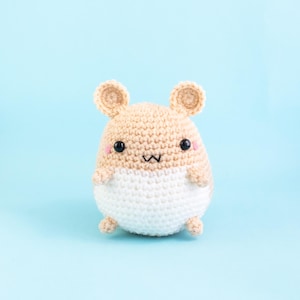 Crochet Hamster Plush Toy, Personalized Hamster Stuffed Animal Bag Charm, Hamster Lover Gift