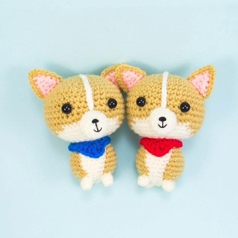Corgi Crochet Pattern Dog Amigurumi Pattern Stuffed Animal Plush toy tutorial dog lover gift image 2