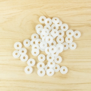 Mittelgroße Unterlegscheiben für Sicherheitsaugen (runde Mitte) - 50 oder 100 Stück - für 8 mm bis 12 mm Sicherheitsaugen - Augenstopper, Augenstopper
