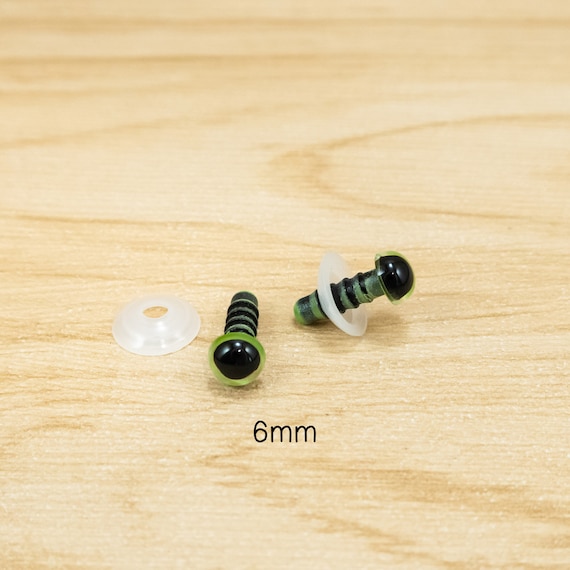 Pearl Green Safety Eyes -- 6mm, 8mm, 10mm, 12mm -- 5, 10, 25 or 50