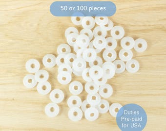 Medium Washers for 8mm -12mm safety eyes (round center) - craft eyes backs, backings, stoppers
