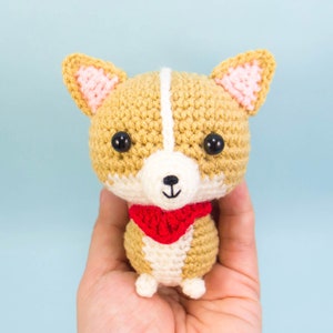 Corgi Crochet Pattern Dog Amigurumi Pattern Stuffed Animal Plush toy tutorial dog lover gift image 5