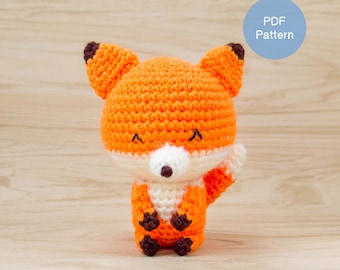 Fox Crochet Pattern PDF, Amigurumi Fox Plushie, Stuffed Animal, Instant Download