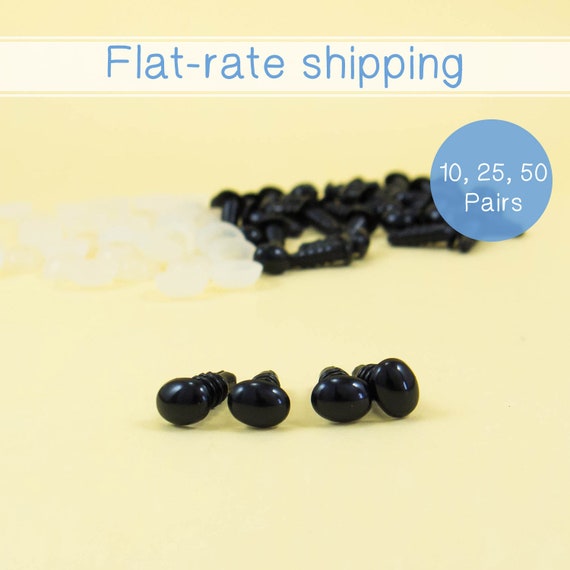 5mm Black Safety Eyes 25 Pairs