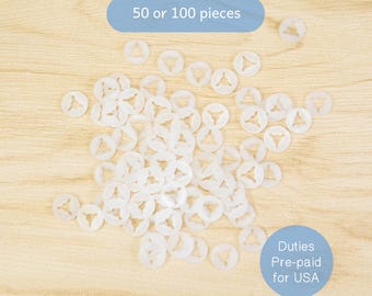 Small Washers for 4mm to 7mm safety eyes - amigurumi plush eyes backs, backings, stoppers