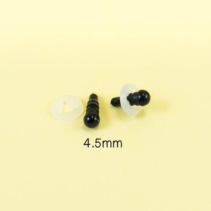 Black Safety Eyes Sample Pack for amigurumi, dolls - Small, Middle, Big, or All Sizes image 2