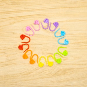 Crochet Stitch Markers - 20 or 30 pieces -- Locking Stitch Markers - plastic stitch markers - knitting markers