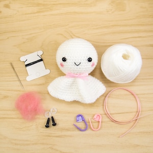 Crochet Teru Teru Bozu Amigurumi Kit - Weather Doll DIY Kit