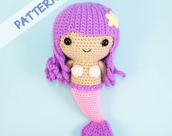 Amigurumi Mermaid Doll Crochet Pattern -- Cadeau d'amant de crochet