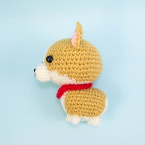 Corgi Crochet Pattern Dog Amigurumi Pattern Stuffed Animal Plush toy tutorial dog lover gift image 6