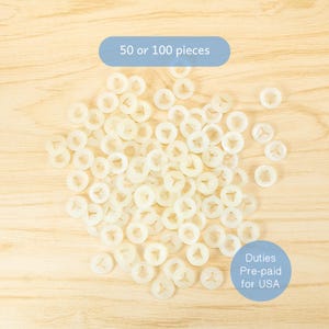 Medium Washers for 8mm - 12mm safety eyes (Y-shaped center) - plush eyes backs, backings, stoppers