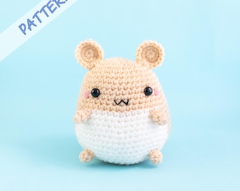 Hamster Crochet Pattern - Amigurumi Stuffed Animal Plush Pattern for DIY and Gift