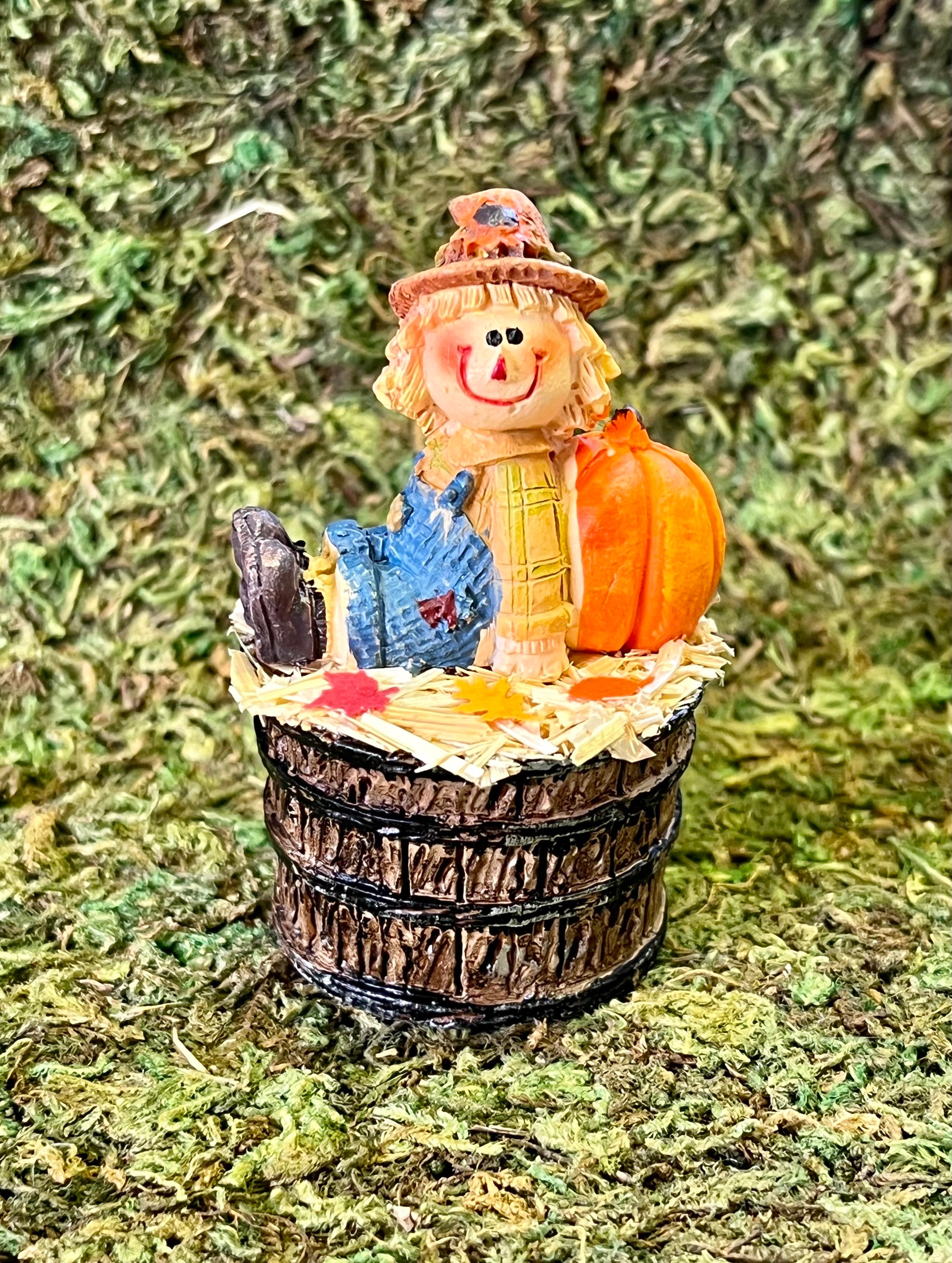 Sparkly Scarecrow Welcome Stake 24 Tall, Boy or Girl, Autumn Fall