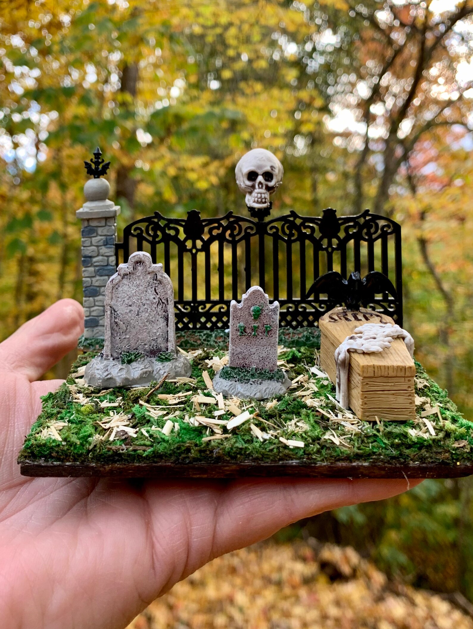 Miniature Halloween Scene Printable