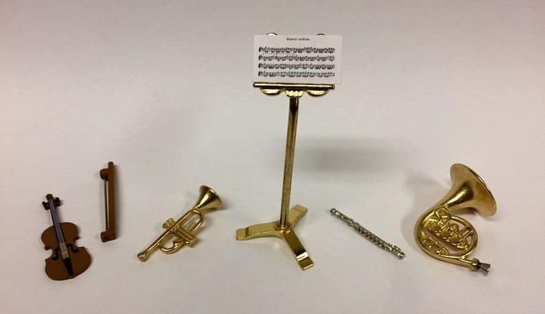 Miniature Instruments - Your Choice - Miniature Music - Cake Toppers ...