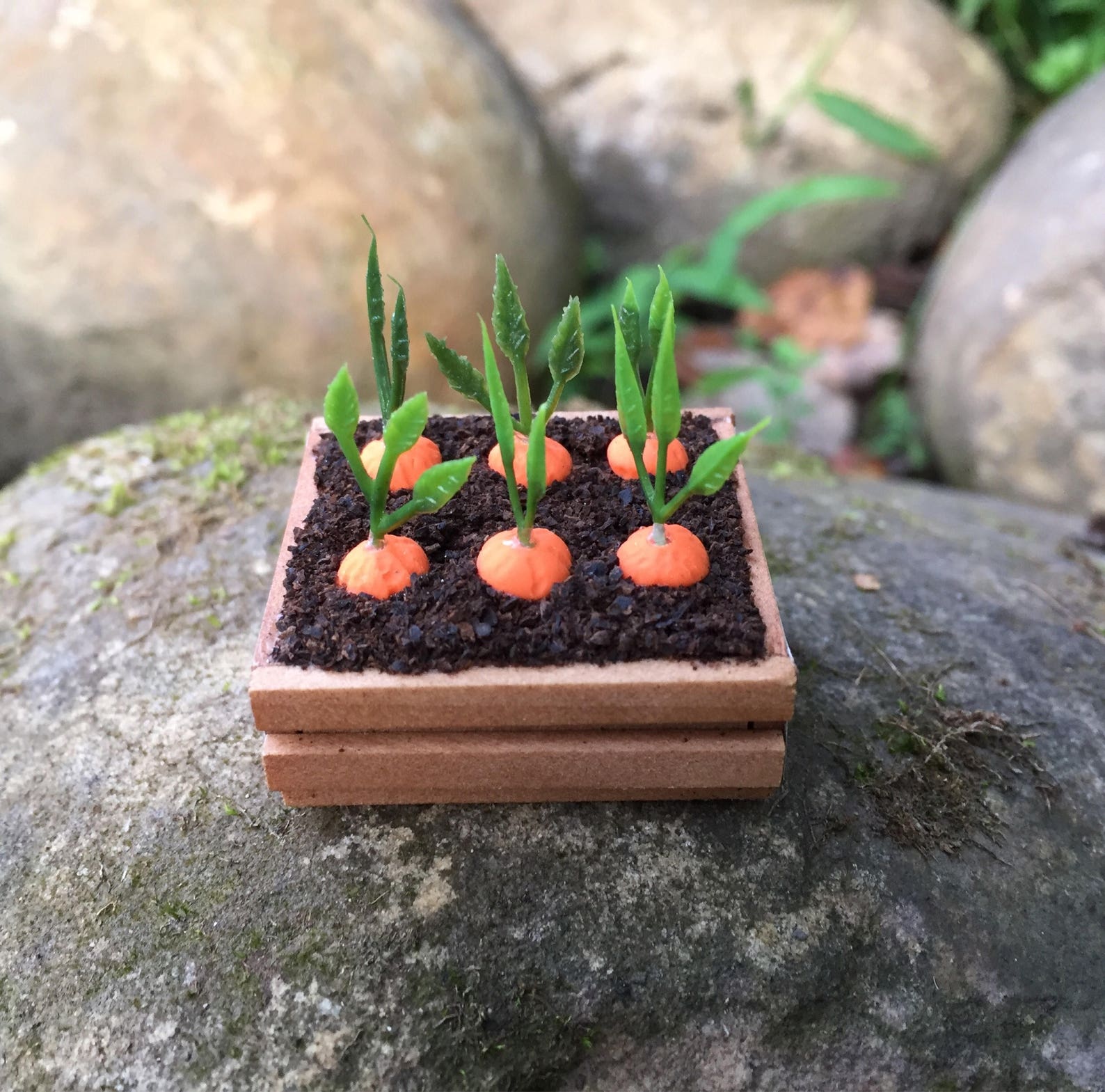 Miniature Dollhouse Carrots in Flat Crate One Inch Scale Etsy