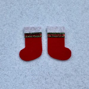 Miniature Christmas Stocking - Your Choice - Christmas Miniatures - Fairy Garden - Christmas Decor - Dollhouse Stocking - Christmas Stocking