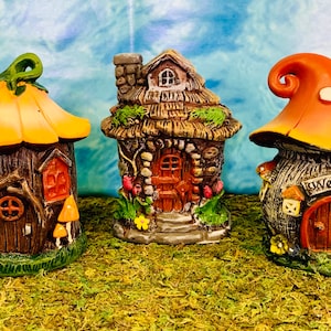 Fairy Garden House - Your Choice - Fairy Garden Accessories - Fairy Houses -Terrarium Accessories -Miniature Garden -Cake Toppers -Dollhouse