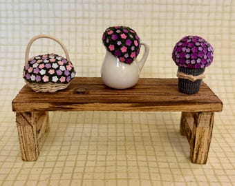 Miniature Flowers - Your Choice - Miniature Flowers - Miniature Dollhouse - Dollhouse Flowers - Miniature Dollhouse - Fairy Garden