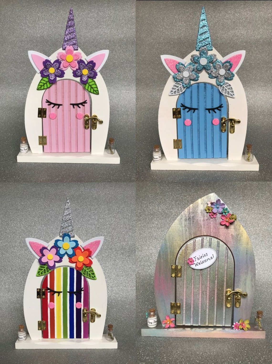 Large Fairy Door Unicorn Door. Magical Mythical Mystical Etsy