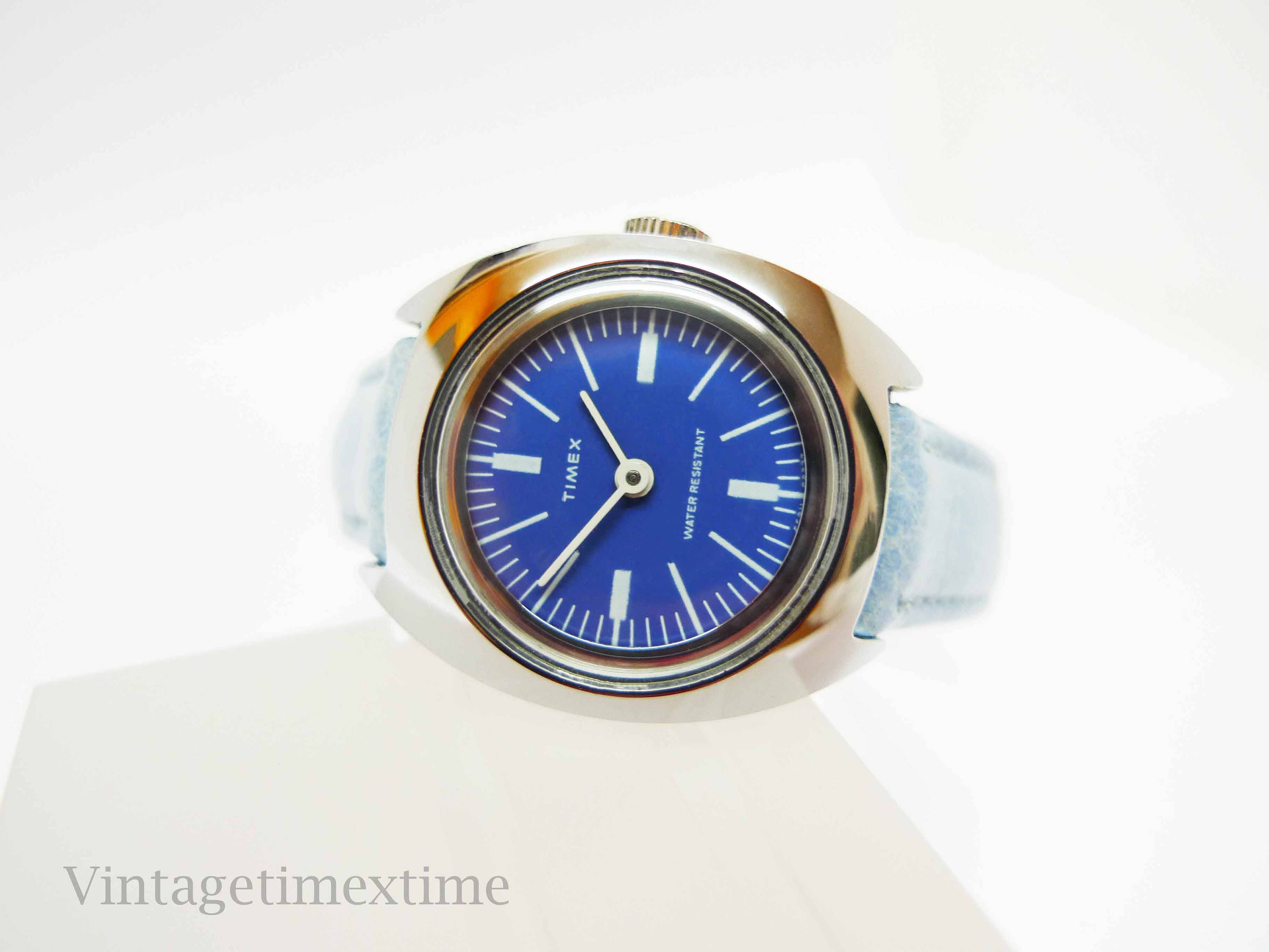 timex blue dial