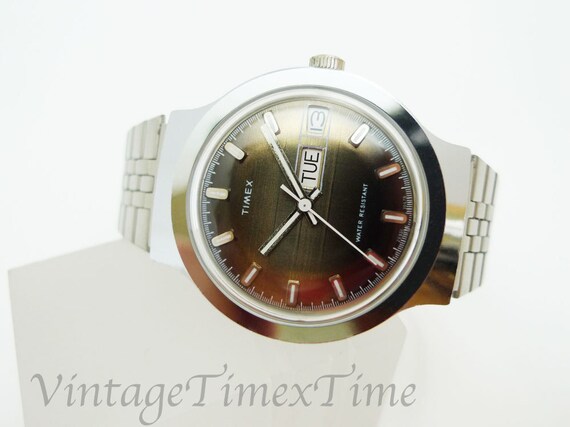 Timex Marlin Men's Retro Watch 1978 Silver/Grey D… - image 2