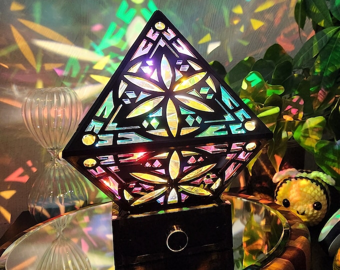 Seed of Life Table Lamp: Sacred Geometry Light for Home Decor