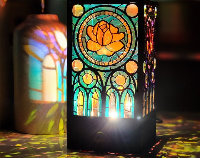 Beauty and Beast Rose LED Shadow Lamp For Mood Lighting and Home Decor