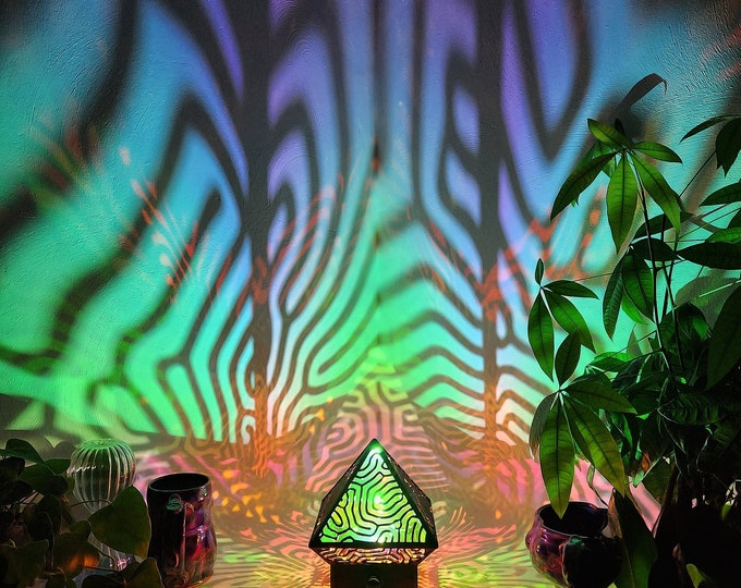 Brain Coral Shadow Lamp: Mood Lighting for Home Decor