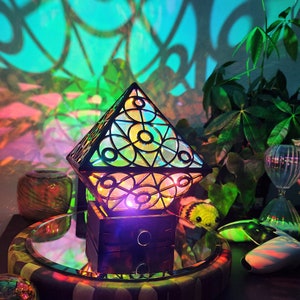 Wizards Light Desk Lamp: A Home Decor Night Light to Cast Shadows and Color on your Room Walls