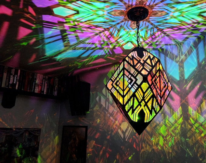 Hanging Art-Deco Pendant Lamp Light Sculpture Light Fixture Permanent