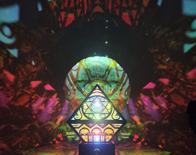 Relaxing Shadow Lamp for Home decor featuring Star of David Iconography to Light Your Space and Donate to Feed Those in Need