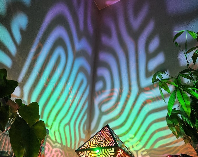 Brain Coral Shadow Lamp: Mood Lighting for Home Decor