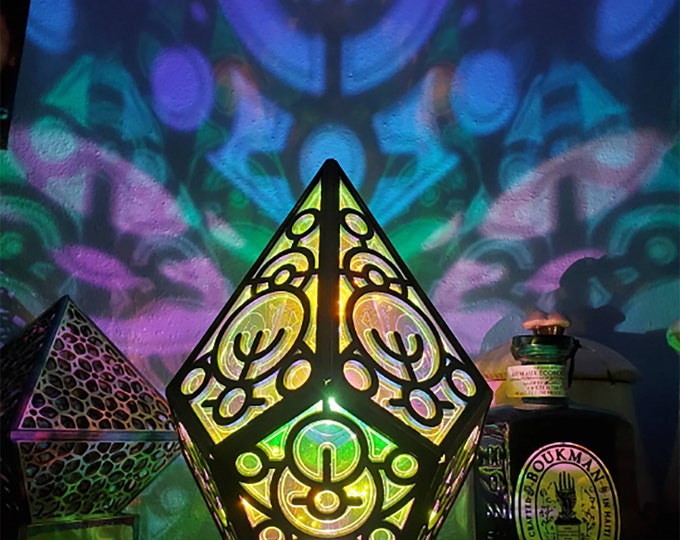 Crop Circles Table Lamp: LED Lighting Extraterrestrial Vibes Night Light