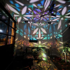 Seed of Life Table Lamp: Sacred Geometry Light for Home Decor