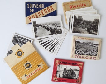 Vintage French Photos | Miniature Souvenir Photographs | Cambo Les Bains | Hossegor | Biarritz | Toulouse | Bayonne