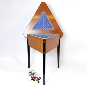 Mid Century Modern Triangular Sewing Box