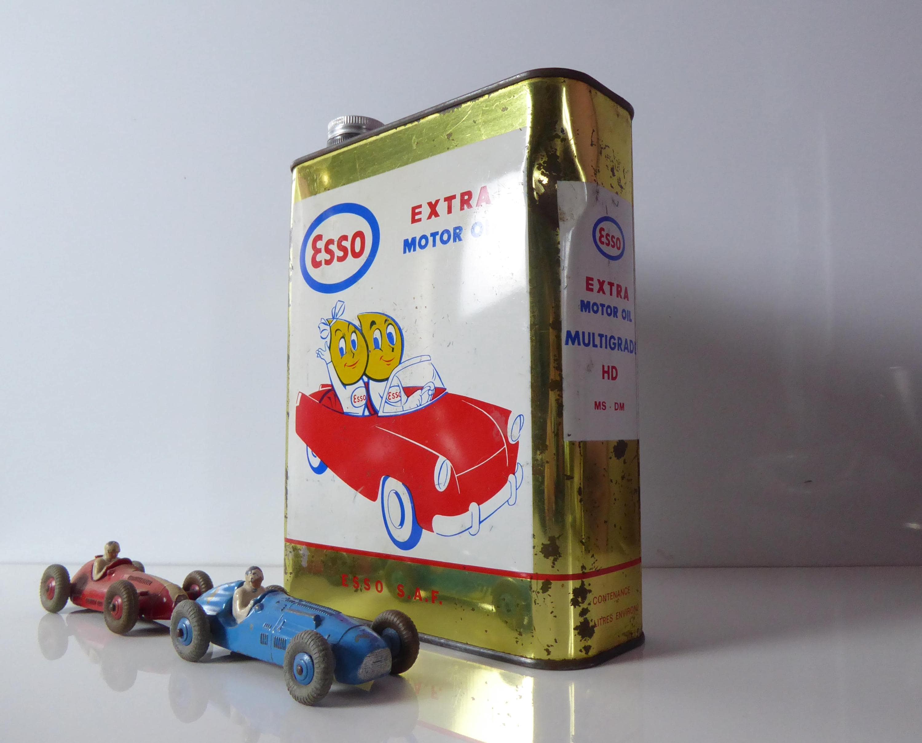 Vintage Esso Oil Can - Mr & Mrs Drip - Esso Advertising - Esso Oil