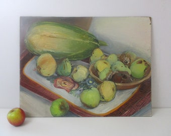 Original Fruit Still Life Oil Painting - British Contemporary Art