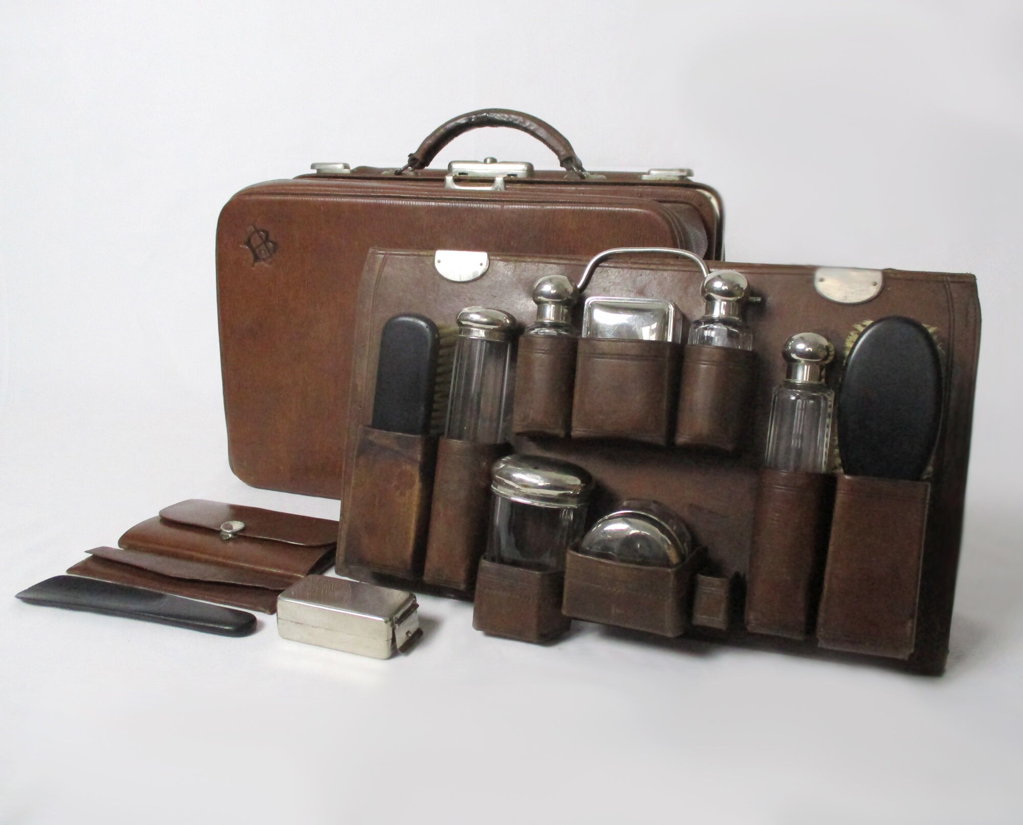 Antique Travel Vanity Case Vanity Set French Vanity Set Etsy