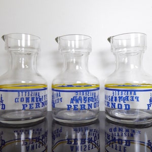 Vintage Anisette Pernod Water Carafe - French Aperitif Jug