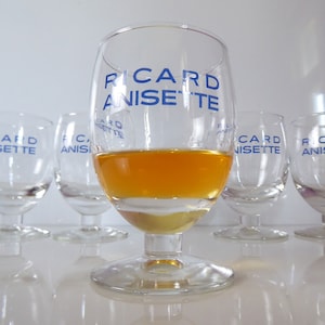 Vintage Ricard Anisette Glass: French Bistro Pastis Apéritif