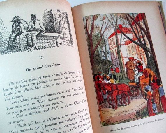 La Case De L Oncle Tom Uncle Toms Cabin Antique Book Etsy