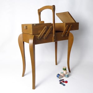 Caja de costura Cantilever - Caja de trabajo - Caddy para manualidades